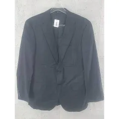 ◇ SIMPLICITE PLUS シンプリシテェ プリュス SUPER130’S ストライプ シングル 2B テーラード ジャケット 48 ブラック #  【1002797326997】のサムネイル