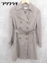 ◇ ◎ KLEIN PLUS クラン プリュス ウエストベルト付 長袖 トレンチ コート サイズ38 グレージュ レディース 【中古】 【1002798476745】のサムネイル