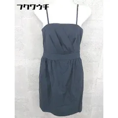 ◇ JUSGLITTY ジャスグリッティー ウエストマーク キャミソール ミニ ワンピース サイズ2 ネイビー レディース 【中古】 【1002798447196】のサムネイル