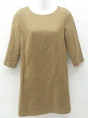 ◇ MACKINTOSH PHILOSOPHY マッキントッシュフィロソフィー バックジップ 長袖 膝丈 ワンピース 38 ブラウン系 *  【1002798847385】のサムネイル