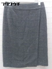 ◇ JOURNAL STANDARD relume ジャーナルスタンダード 総柄 膝丈 ラップ 巻き スカート サイズM グレー レディース 【中古】 【1002798895515】