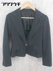 ◇ white joola ホワイトジョーラ 長袖 テーラード ジャケット サイズ9AR ブラック レディース 【中古】 【1002798900479】のサムネイル