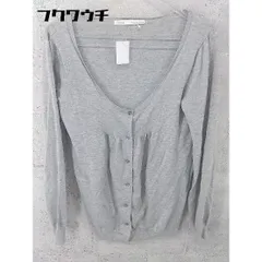 ◇ IENA イエナ コットン 長袖 カーディガン グレー レディース 【中古】 【1002798946293】