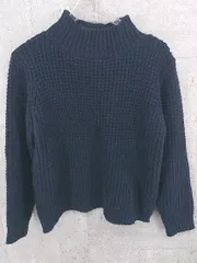 ◇ Simplicite シンプリシテェ ウール 長袖 ハイネックニット セーター ネイビー #  【1002799747462】のサムネイル