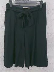 ◇ GALLARDAGALANTE ガリャルダガランテ ウエストリボン　ストレッチ ハーフ パンツ 38 ブラック *  【1002799821742】のサムネイル