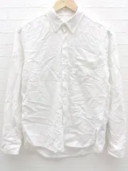 ◇ nano＆co ナノアンドコー ボタンダウン BD 長袖 シャツ M オフホワイト # 1002799876018 【中古】 【1002799876018】のサムネイル