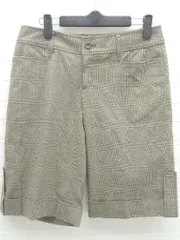 ◇ NEWYORKER ニューヨーカー グレンチェック ハーフ ショート パンツ 64-91 グレー ブラウン * 1002799875820 【中古】 【1002799875820】のサムネイル