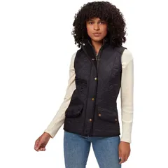 バブアー レディース トップス ベスト ジレ Barbour Cavalry Gilet Vest Womens Black ブラックのサムネイル