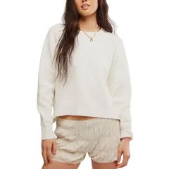 フリーピープル レディース アウター ニット・セーター Free People Spring Street Pullover Womens Optic White ホワイトのサムネイル