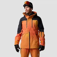 バックカントリー メンズ アウター ジャケット・ブルゾン コットン Backcountry Cottonwoods LT Xpore 3L Jacket Mens Boundary Orange OmbreBlack ブラック