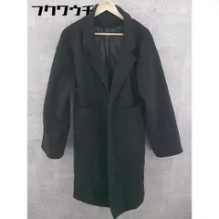 ■ ◎ JUNOAH ジュノア 長袖 コート サイズXL ブラック レディース  【1101200010765】