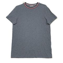 美品 モンクレール 襟 刺繍 Tシャツ グレー M ワッペン 4S324 - メルカリ