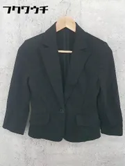 ◇ Viaggio Blu ビアッジョブルー シングル 1B 長袖 テーラードジャケット サイズ2 ブラック レディース 【中古】 【1101270003346】のサムネイル