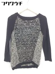 ◇ green label relaxing UNITED ARROWS 長袖 ニット セーター ブラック ホワイト レディース 【中古】 【1102020001391】