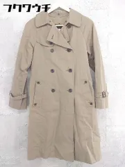 ■ ◎ HUMAN WOMAN ヒューマンウーマン ウエストベルト 長袖 トレンチコート サイズ2 ベージュ レディース  【中古】 【1102040015071】のサムネイル