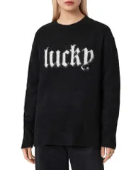 オールセインツ レディース アウター ニット・セーター クルーネック ALLSAINTS Crewneck Sweater Black ブラックのサムネイル