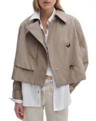ラグアンドボーン レディース アウター コート クロップド rag bone Jamie Cropped Trench Coat Khaki カーキのサムネイル