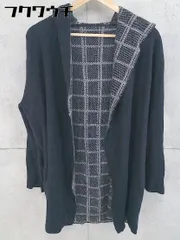 ◇ ELLE エル 長袖 ロングカーディガン ネイビー レディース 【中古】 【1102090022500】