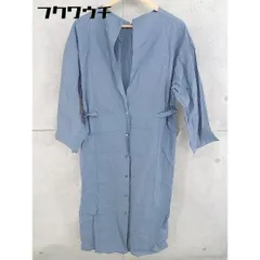 ◇ ◎ Liyoca リヨカ ウエストリボン付 長袖 ロング ワンピース ブルー レディース 【中古】 【1102100004731】のサムネイル