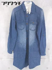 ◇ Simplicite シンプリシテェ 長袖 膝丈 デニム ワンピース インディゴ レディース 【中古】 【1102160010840】のサムネイル