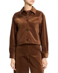 セオリー レディース アウター ジャケット・ブルゾン コーデュロイ シャツ Theory Corduroy Shirt Jacket Caramelのサムネイル