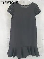 ◇ kaene カエン レース 切り替え 半袖 ミニ ワンピース サイズ2 ブラック レディース 【中古】 【1102180011704】のサムネイル