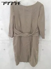 ◇ martinique マルティニーク 長袖 膝丈 ワンピース ブラウン レディース 【中古】 【1102180004775】のサムネイル