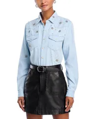 マザー レディース トップス シャツ デニム MOTHER All My Exes Denim Shirt More Is More デニムのサムネイル