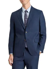 テッドベーカー レディース アウター ジャケット・ブルゾン ジャケット Ted Baker Wright Plaid Modern Fit Suit Jacket Blue ブルーのサムネイル