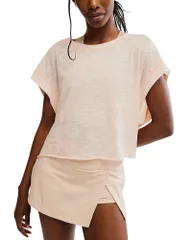 フリーピープル レディース トップス Tシャツ Free People My Time Tee Pastel Peach ピーチのサムネイル