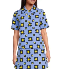 タラジャーモン レディース トップス シャツ プリント Tara Jarmon Tania Coordinating Geometric Daisy Print Horizon Point Collaのサムネイル
