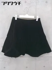 ◇ BEAMS HEART ビームス ハート スエード 膝下丈 フレア スカート サイズ1 ブラック レディース 【中古】 【1102220031204】