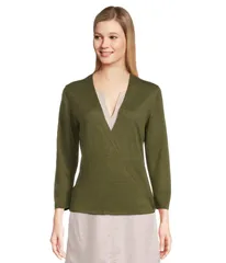 トッミーバハマ レディース アウター ニット・セーター カーディガン リネン Tommy Bahama Addison Linen Rayon Cardigan Palm Verdeのサムネイル