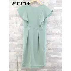 ◇ URBAN RESEARCH ROSSO ロッソ フレンチスリーブ 膝丈 ワンピース FREE グリーン レディース 【中古】 【1102250014666】のサムネイル