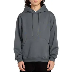 ボルコム メンズ アウター パーカー・スウェット Volcom Single Stone PW Pullover Hoodie Mens Asphalt Black ブラックのサムネイル