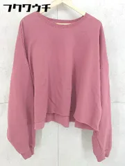 ◇ merlot メルロー 裏起毛 長袖 スウェット トレーナー ワインレッド系 レディース  【1103030004525】のサムネイル