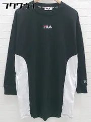 ◇ FILA フィラ 長袖 膝丈 ワンピース サイズM ブラック レディース 【中古】 【1103040001842】のサムネイル