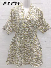 ◇ ◎ BEAMS BOY ビームス ボーイ 花柄 半袖 膝丈 シャツワンピース ブラウン ホワイトイエロー レディース 【中古】 【1103040001309】のサムネイル