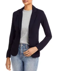 マジェスティック レディース アウター ジャケット・ブルゾン パイル ブレザー Majestic Filatures French Terry Blazer Marineのサムネイル