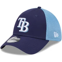 ニューエラ メンズ アクセサリー 帽子 Mens New Era Navy Tampa Bay Rays Team Neo 39THIRTY Flex Hat Navy ネイビー