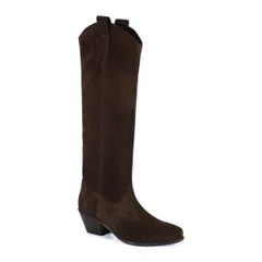 ディバトゥルー レディース シューズ ブーツ・レインブーツ スエード Diba True AME THYST Suede Knee High Boot Dark Brown ブラウン