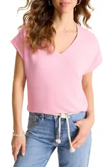 トッミーバハマ レディース トップス Tシャツ Vネック Tommy Bahama Kauai VNeck TShirt Primrose Pink ピンクのサムネイル