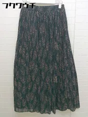 ◇ ●新品● ◎ Doux archives タグ付き ウエストゴム ロング プリーツ スカート サイズF グリーン マルチ レディース 【中古】 【1103230008408】のサムネイル