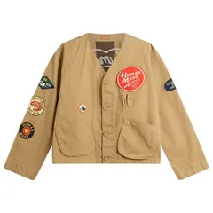 ヒューマンメイド メンズ アウター ジャケット・ブルゾン Human Made Club Patch Jacket Beige ベージュのサムネイル