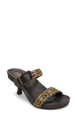 アッシュ レディース シューズ ヒール サンダル 刺繍 Ash Joey Embroidered Buckle Slide Sandal Africaのサムネイル