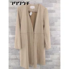 ◇ fredy emue フレディエミュ ピーチスキン ノーカラー ジップアップ ジャケット サイズ36 ブラウン レディース 【中古】 【1103310007581】のサムネイル