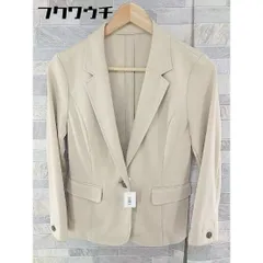 ◇ ELLE エル 1B シングル 長袖 テーラード ジャケット サイズ38 ベージュ系 レディース 【中古】 【1103310006355】のサムネイル
