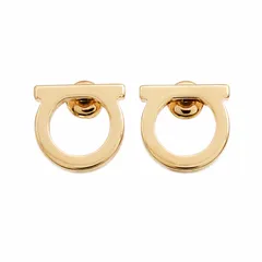 【ギフト対応可】フェラガモ FERRAGAMO ピアス Gancini Stud Earrings Gold レディース ゴールド アクセサリー 人気ブランド おしゃれ 誕生日 記念 プレゼント ギフト 送料無料のサムネイル