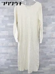 ◇ Simplicite シンプリシテェ ワッフル スリット 長袖 膝下丈 ワンピース サイズF ライトベージュ系 レディース 【中古】 【1104010004139】のサムネイル