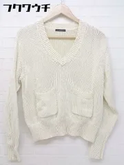 ◇ URBAN RESEARCH ROSSO アーバンリサーチ ロッソ Vネック 長袖 ニット セーター サイズF アイボリー レディース 【中古】 【1104010006959】